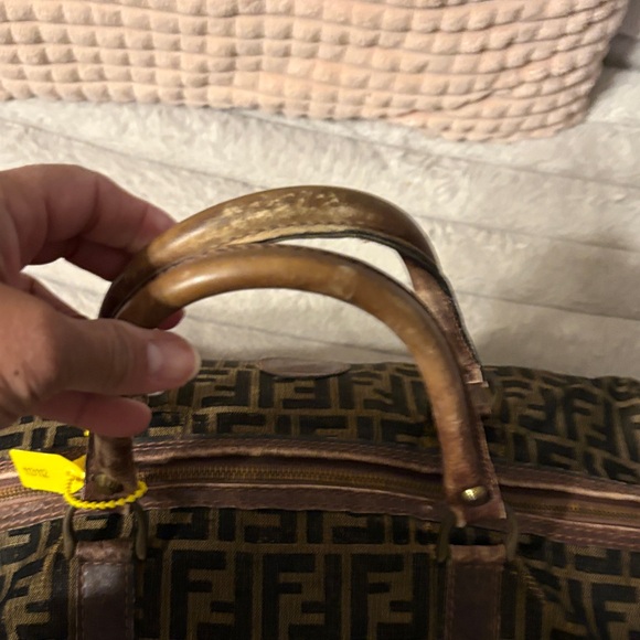 Fendi Monogram Black and Brown Duffel Bag - Picture 4 of 16